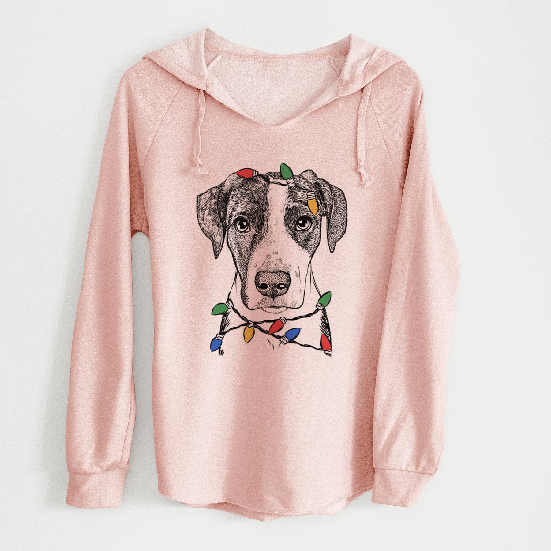 Christmas Lights Milo the Mixed Breed - Cali Wave Hooded Sweatshirt