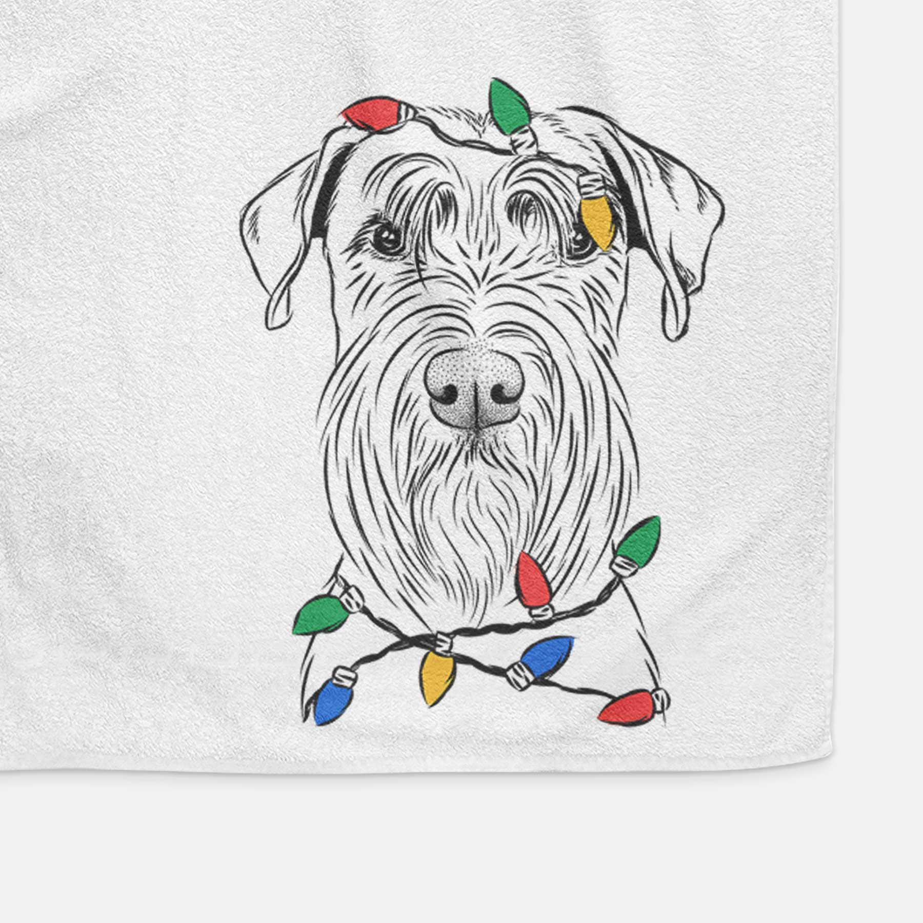 Milton the Schnauzer Decorative Hand Towel