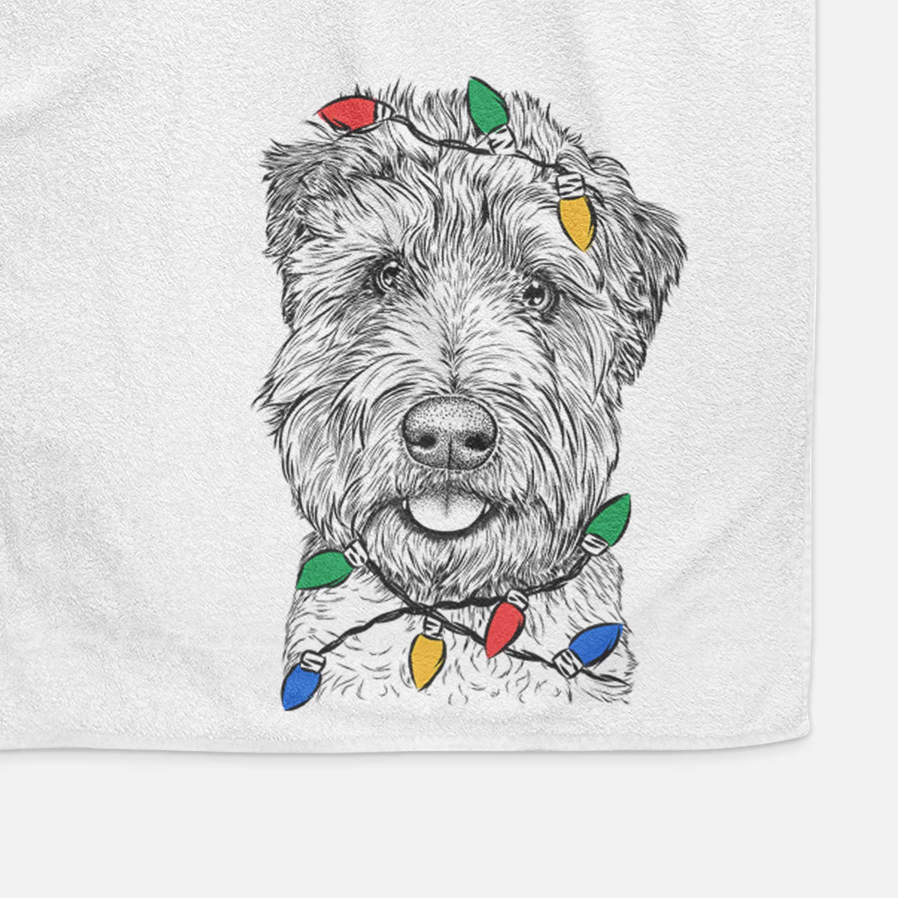 Milton the Soft Coated Wheaten Terrier Decorative Hand Towel