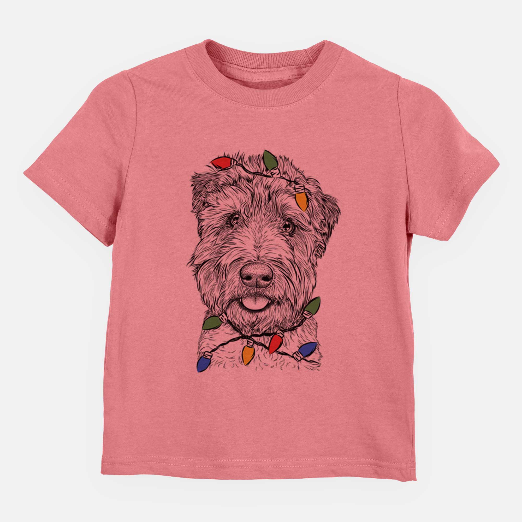 Christmas Lights Milton the Soft Coated Wheaten Terrier - Kids/Youth/Toddler Shirt