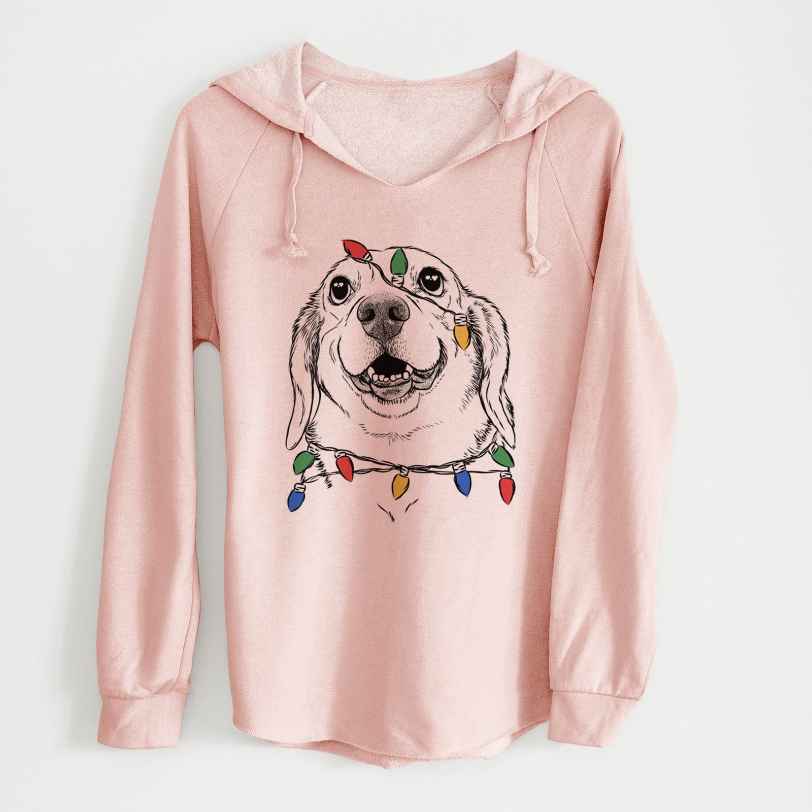 Christmas Lights Minnie the Corgle - Cali Wave Hooded Sweatshirt