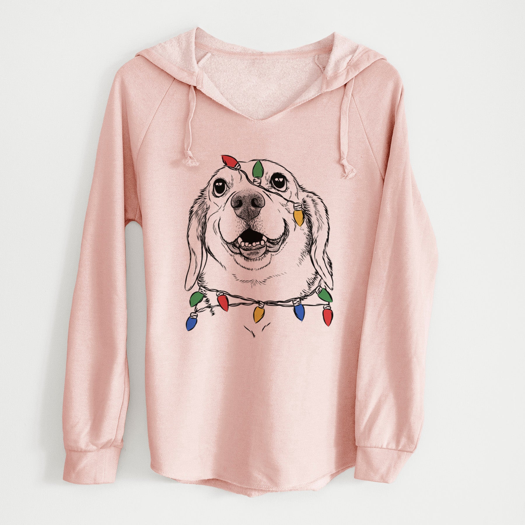 Christmas Lights Minnie the Corgle - Cali Wave Hooded Sweatshirt