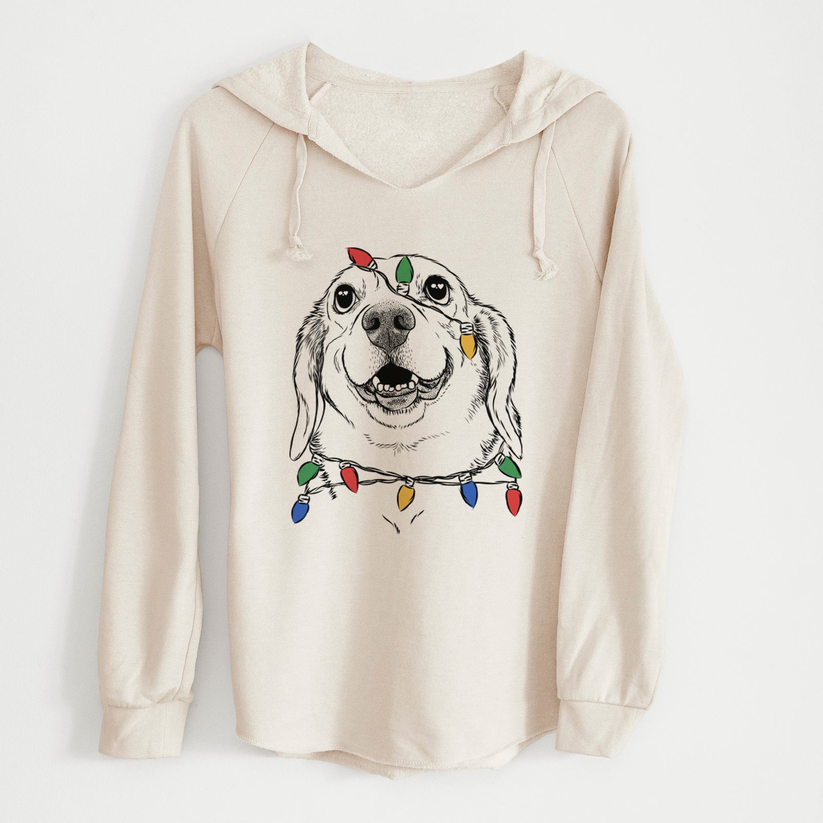 Christmas Lights Minnie the Corgle - Cali Wave Hooded Sweatshirt