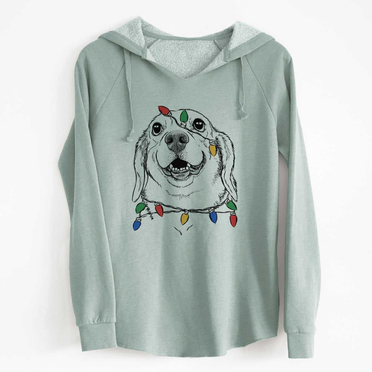 Christmas Lights Minnie the Corgle - Cali Wave Hooded Sweatshirt