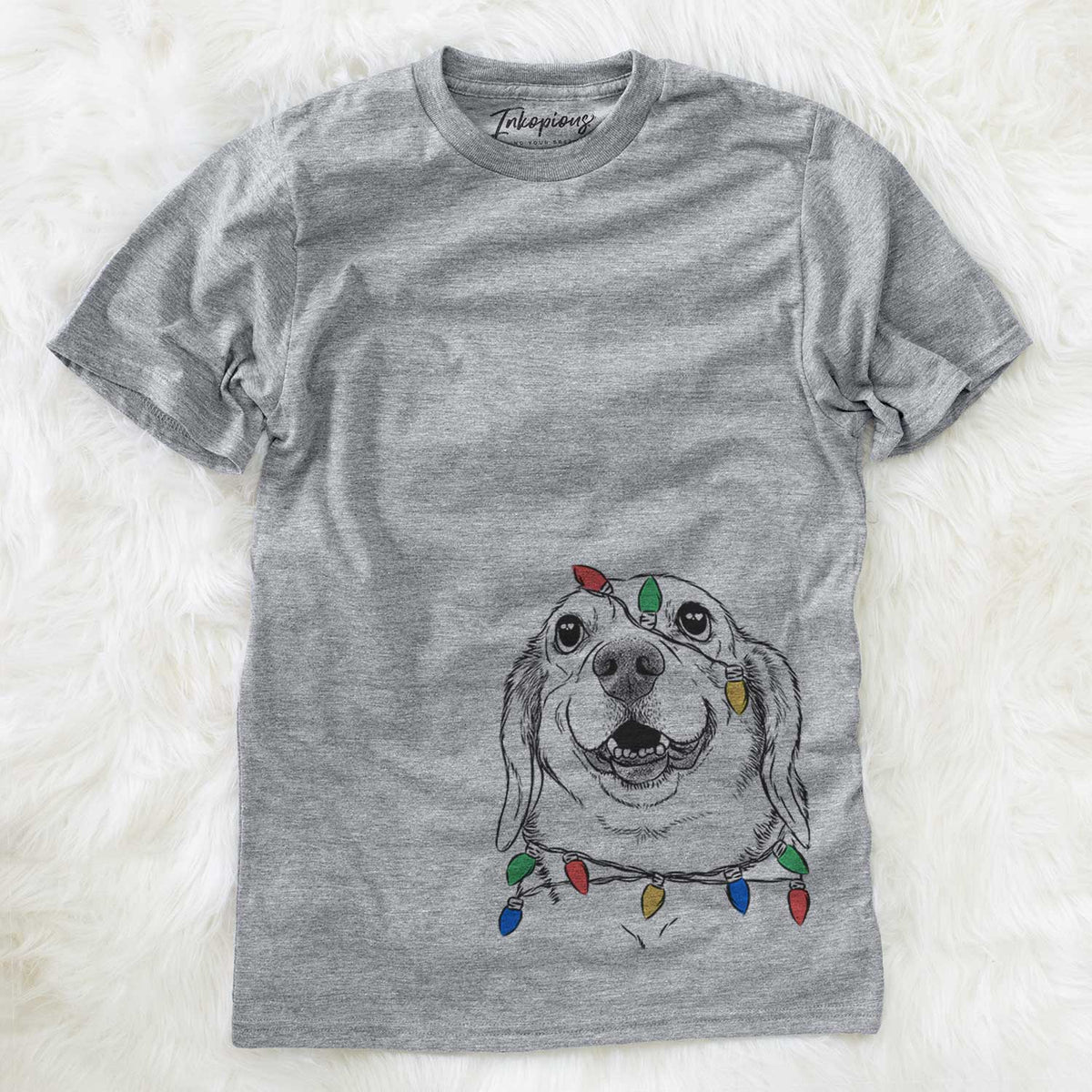 Christmas Lights Minnie the Corgle - Unisex Crewneck