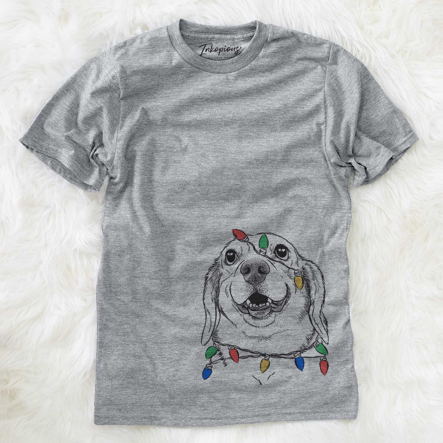 Christmas Lights Minnie the Corgle - Unisex Crewneck