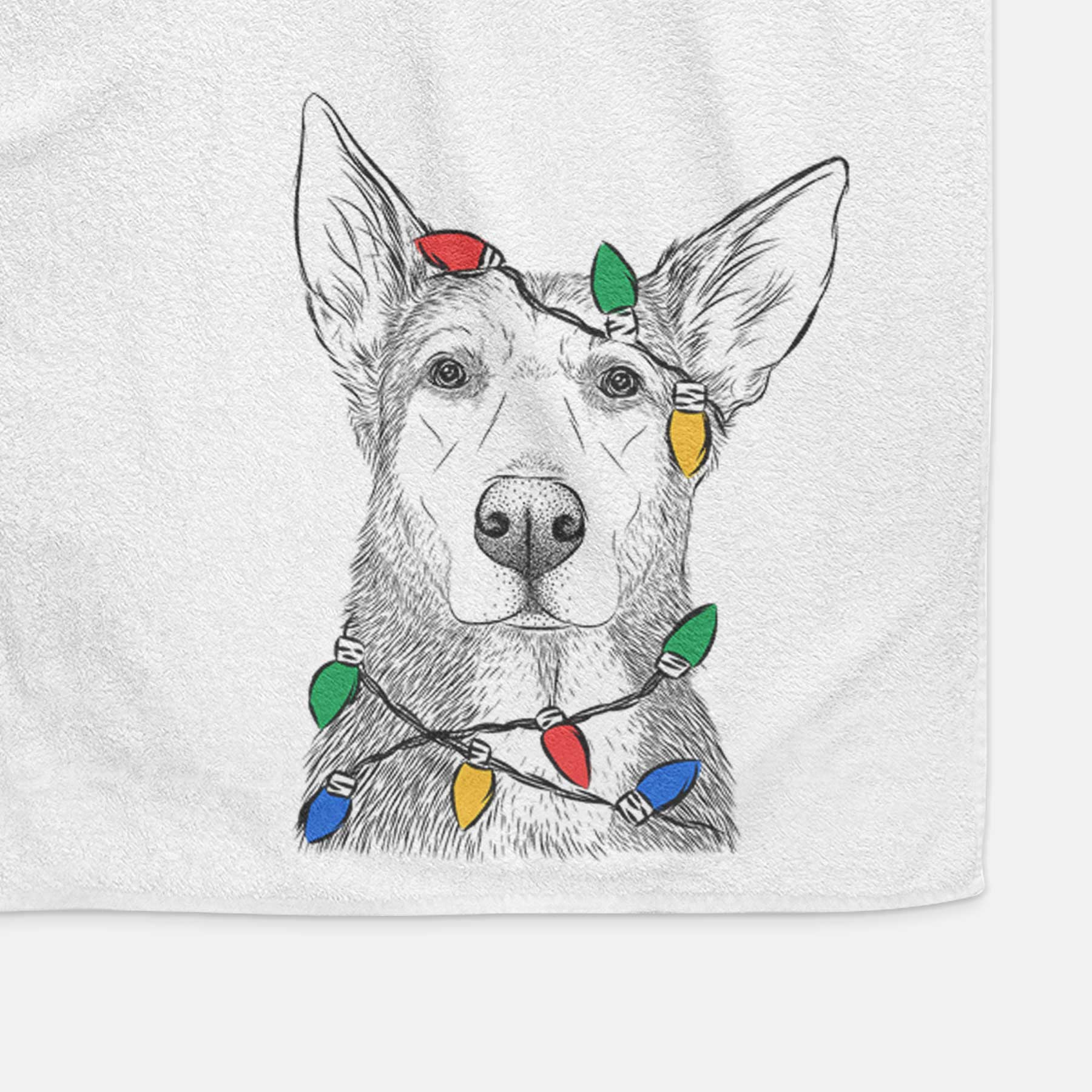 Misty the German Shepherd Mix Decorative Hand Towel