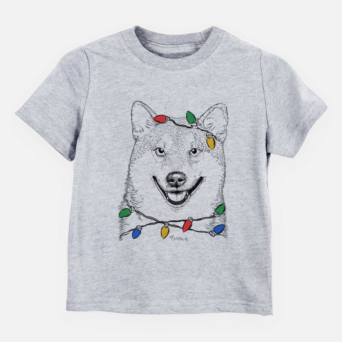 Christmas Lights Mitsu the Shiba Inu - Kids/Youth/Toddler Shirt