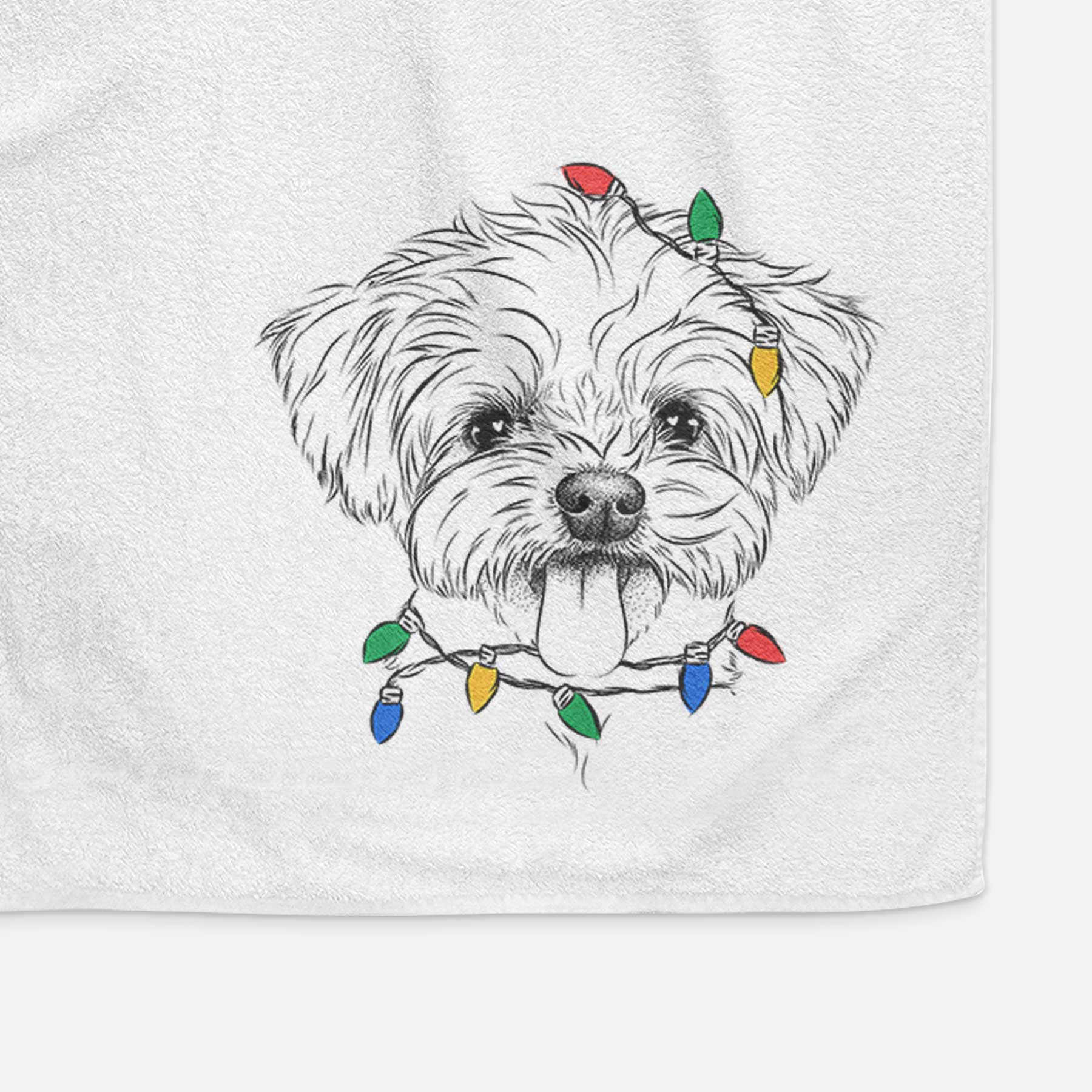 Mochi the Maltese Decorative Hand Towel