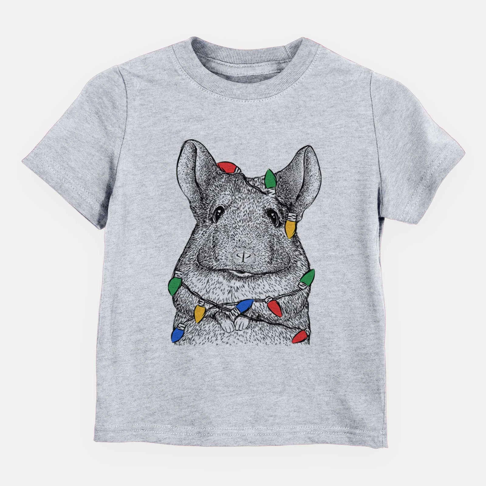 Christmas Lights Mojo the Chinchilla - Kids/Youth/Toddler Shirt