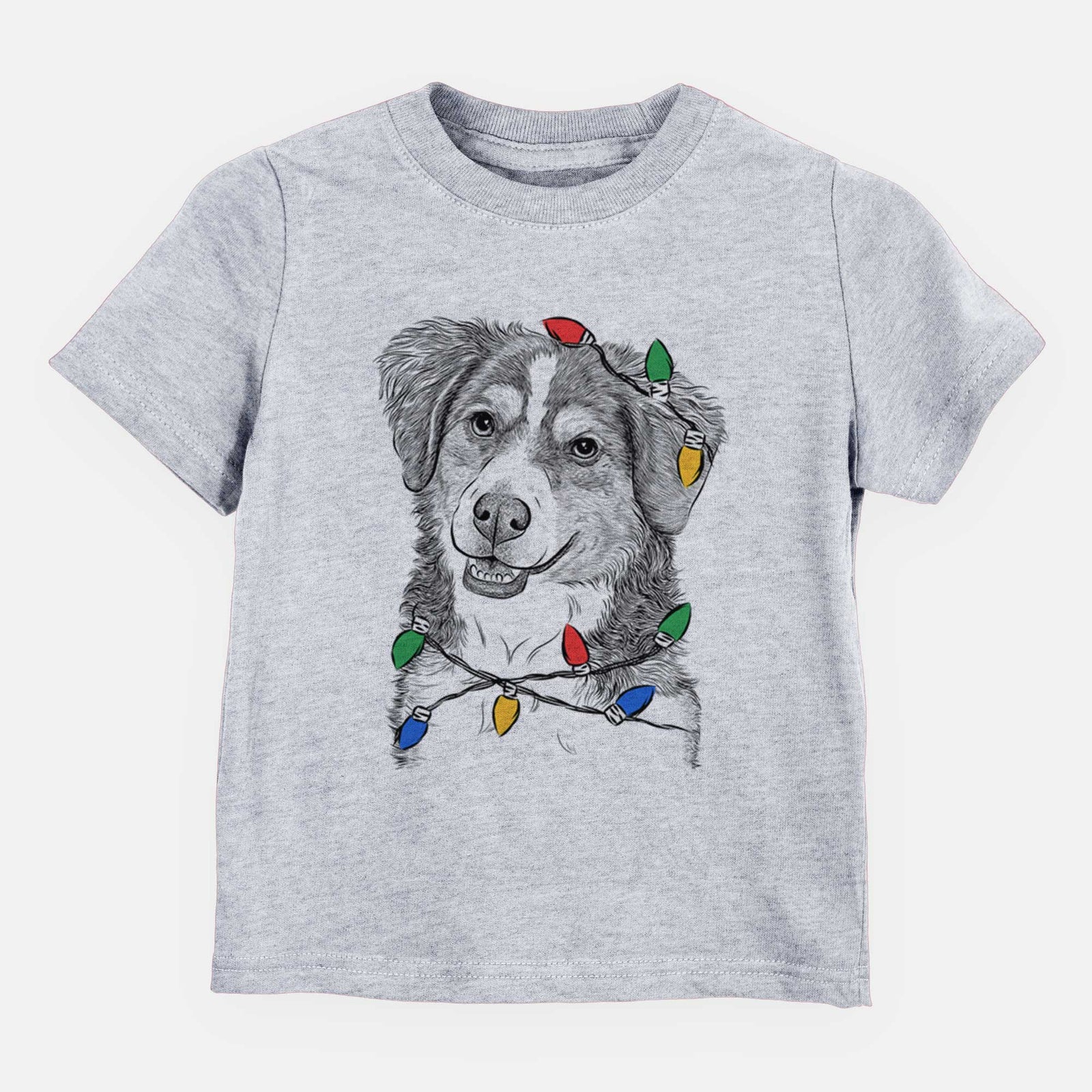 Christmas Lights Molly the Miniature Bernedoodle - Kids/Youth/Toddler Shirt