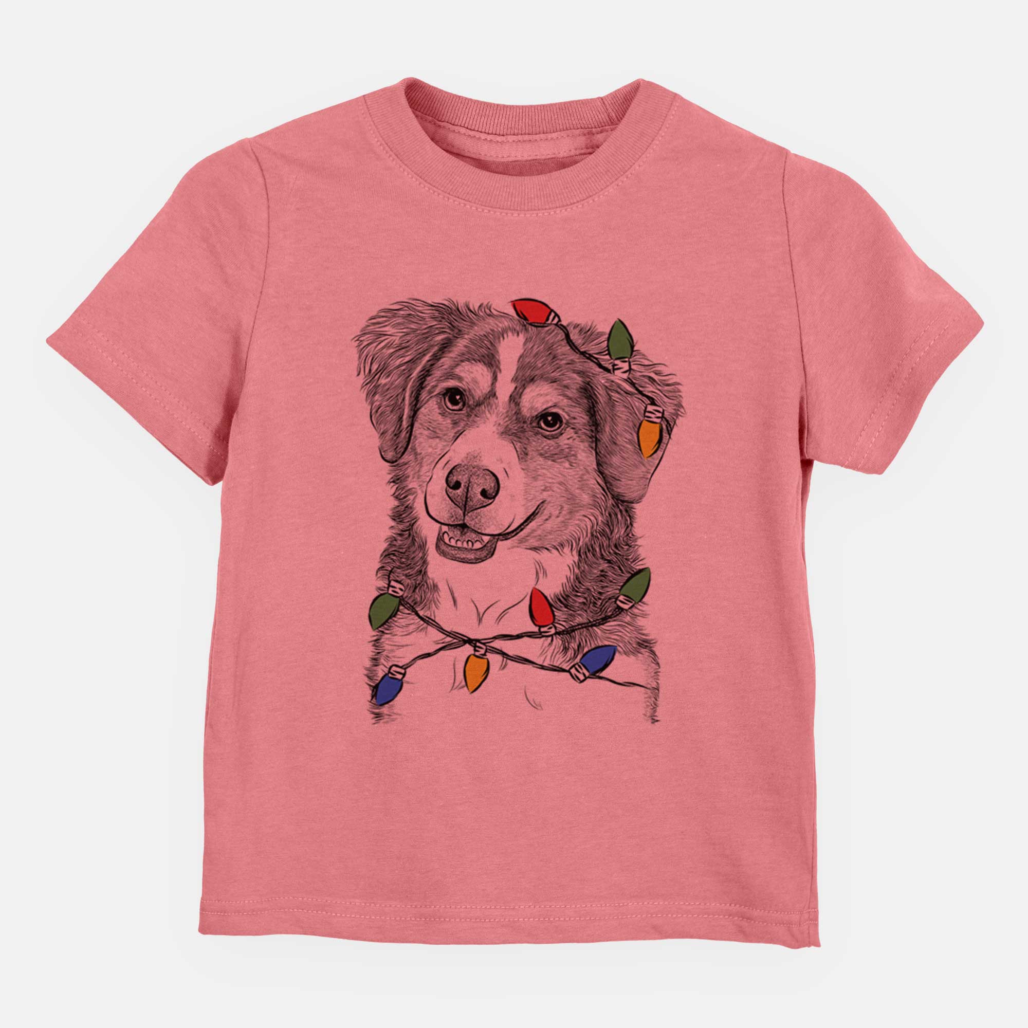 Christmas Lights Molly the Miniature Bernedoodle - Kids/Youth/Toddler Shirt