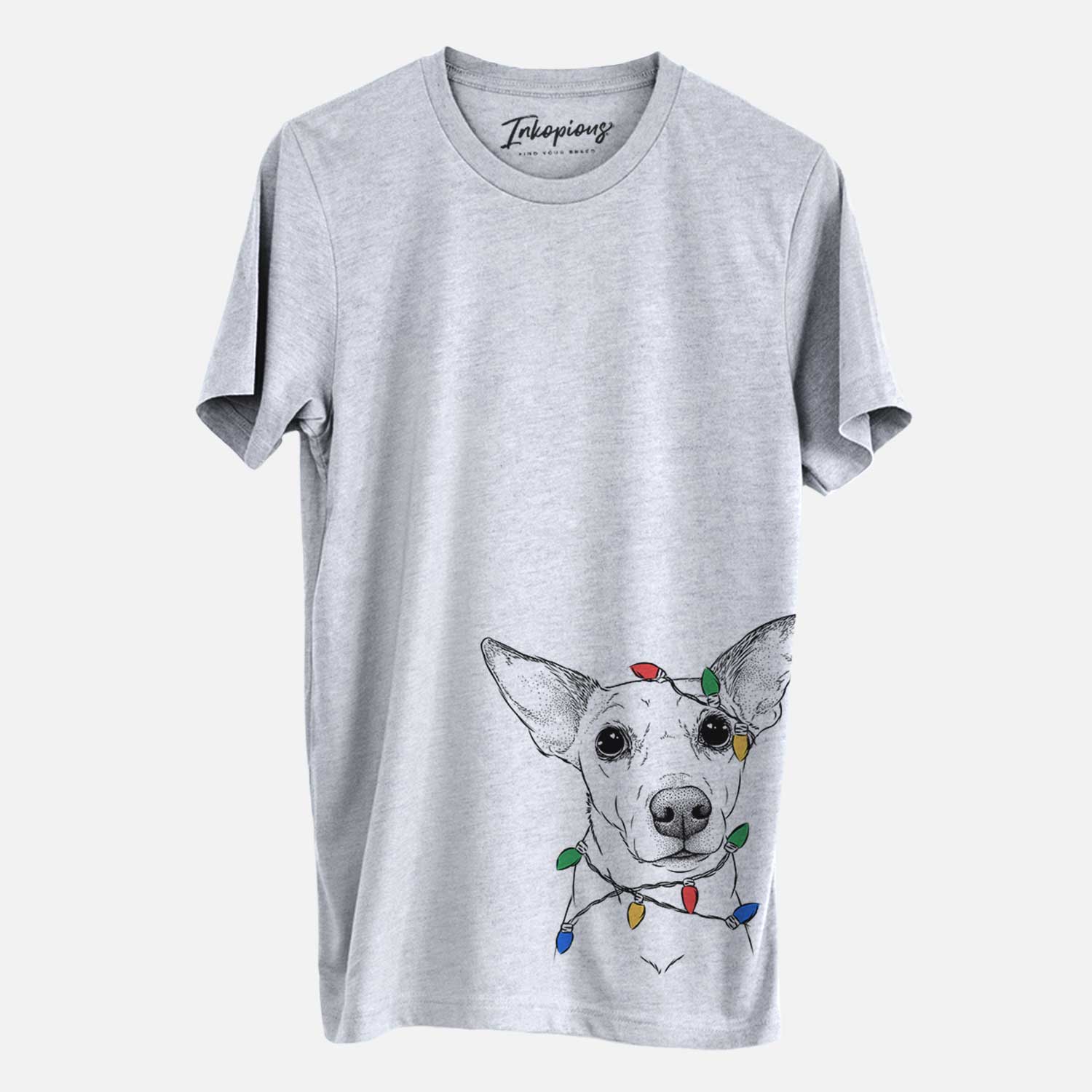 Christmas Lights Molly the Jack Russell Terrier - Unisex Crewneck