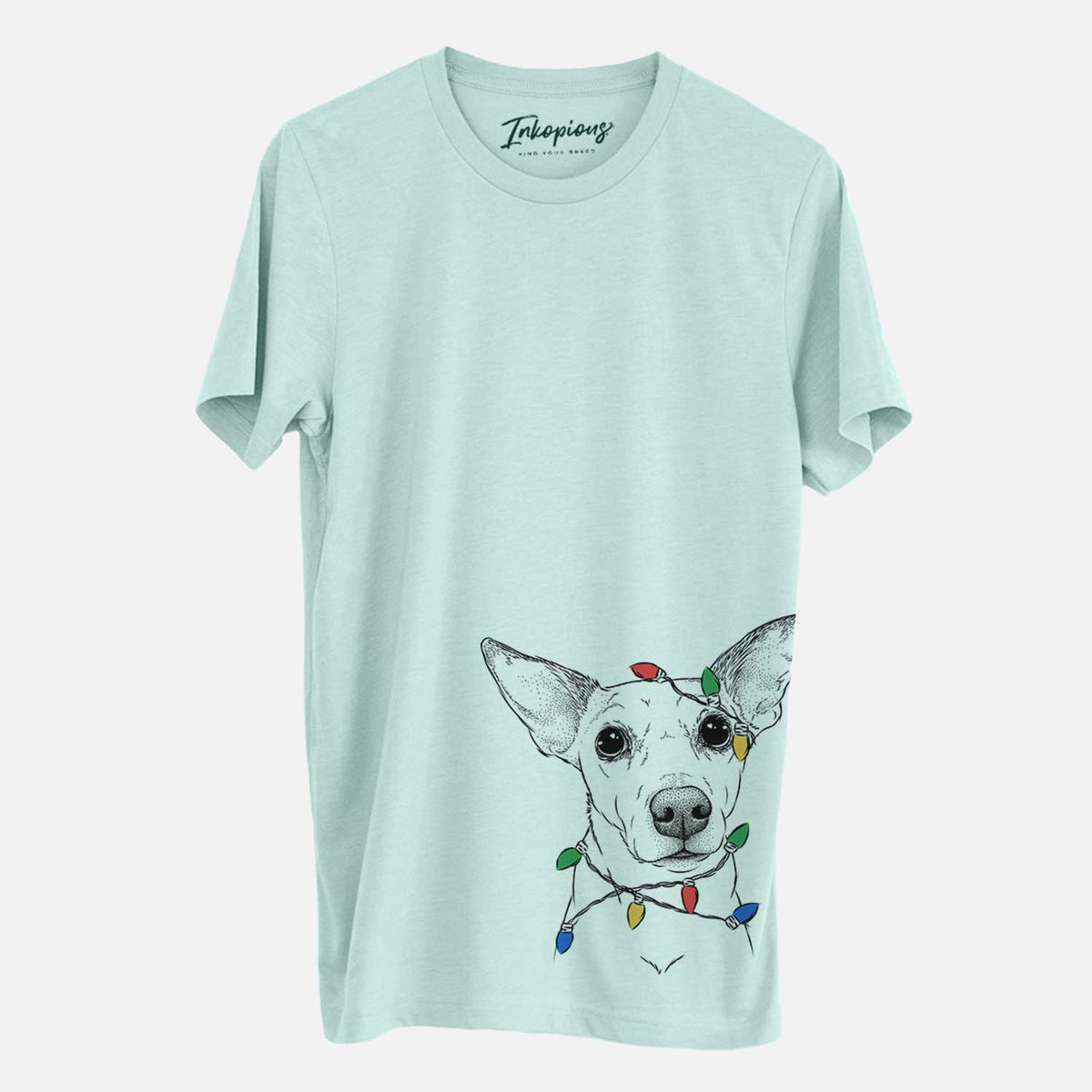 Christmas Lights Molly the Jack Russell Terrier - Unisex Crewneck