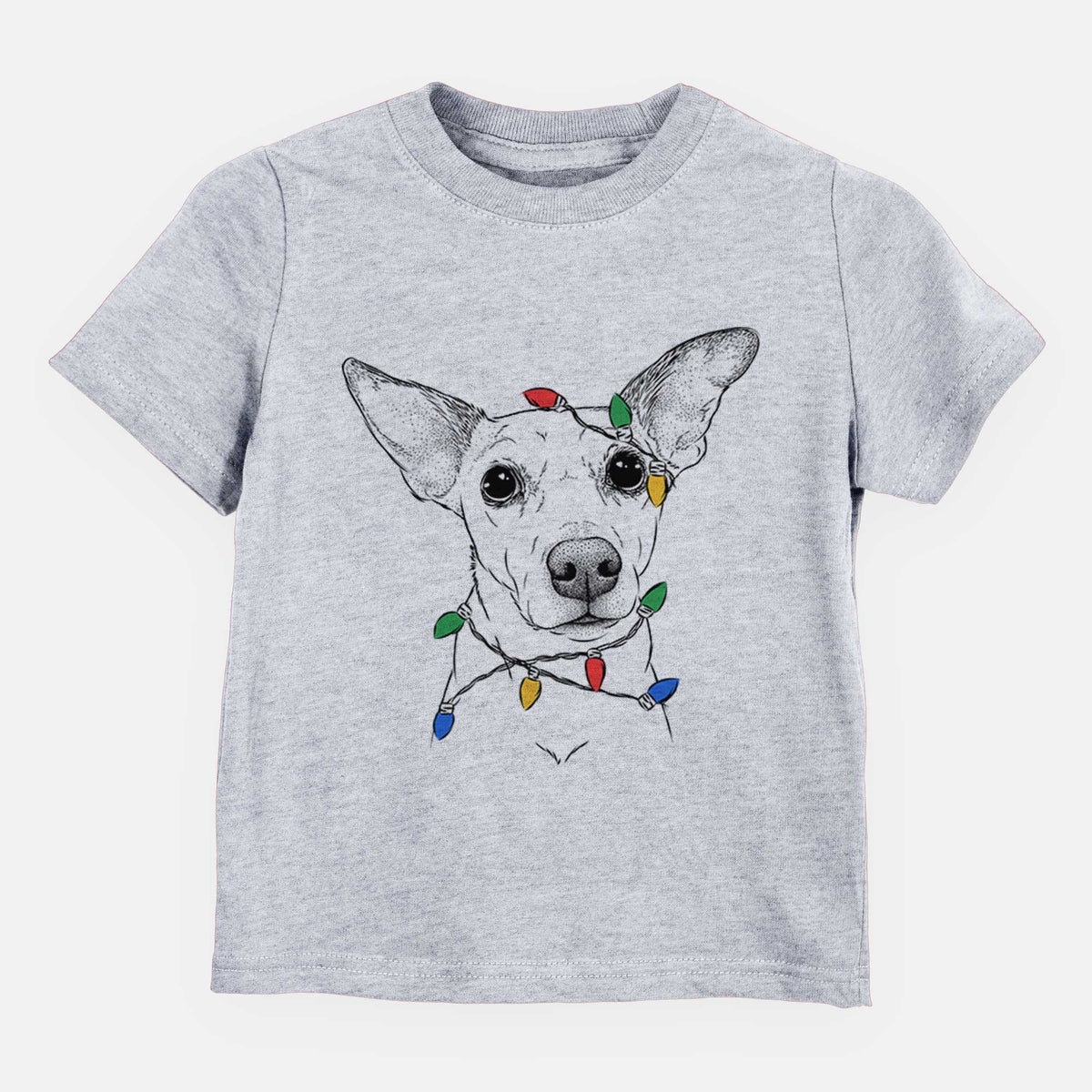 Christmas Lights Molly the Jack Russell Terrier - Kids/Youth/Toddler Shirt