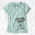 Christmas Lights Momo the Japanese Terrier - Women's V-neck Shirt