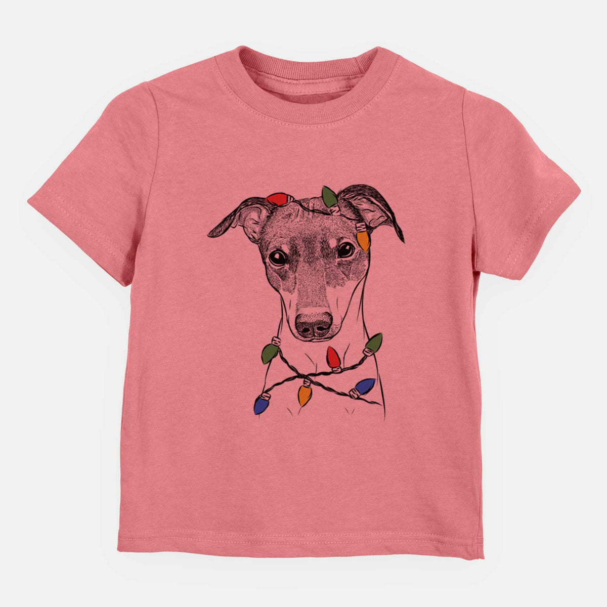 Christmas Lights Momo the Japanese Terrier - Kids/Youth/Toddler Shirt