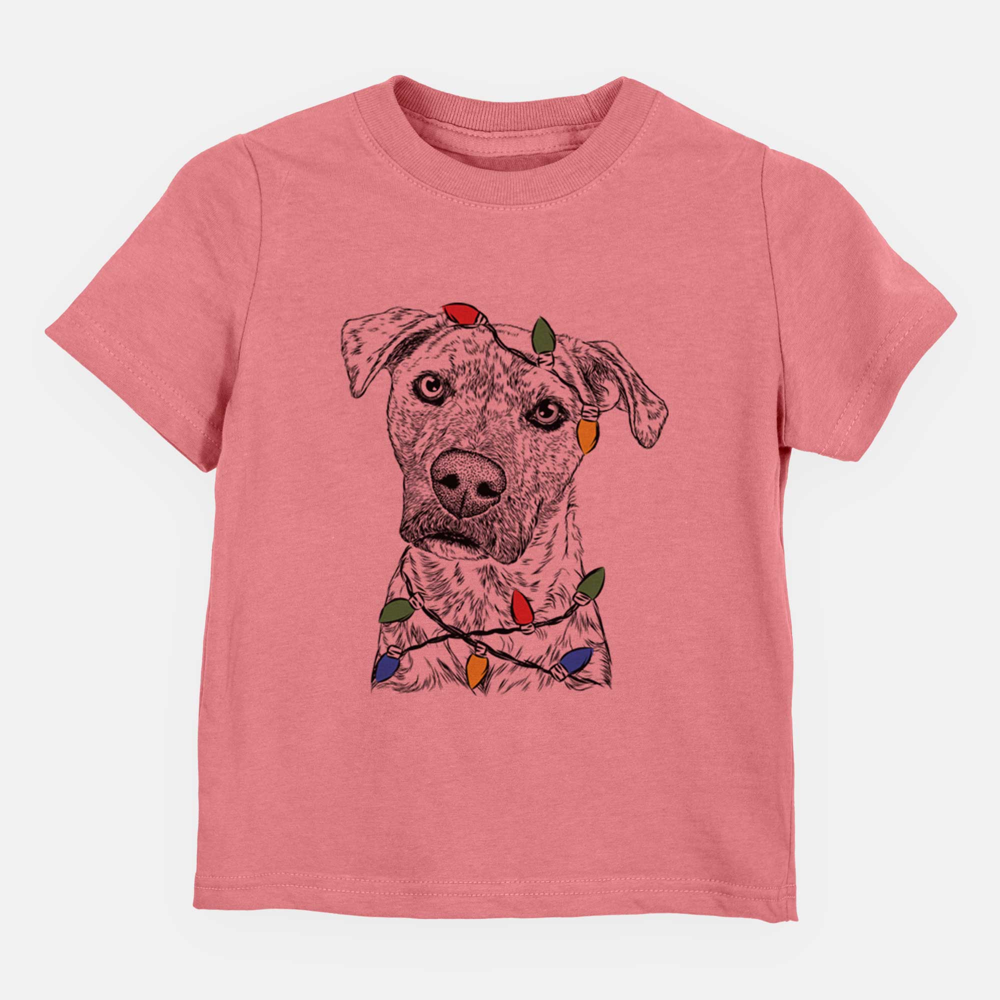 Christmas Lights Monster Baby the Pitbull Mix - Kids/Youth/Toddler Shirt