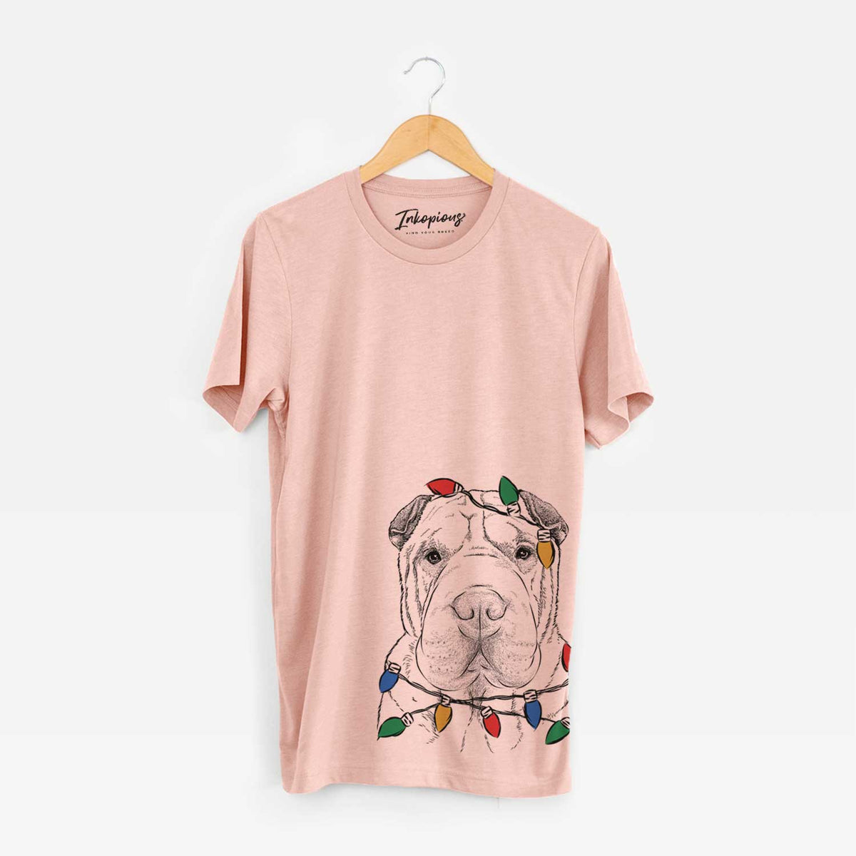 Christmas Lights Moomers the Shar Pei - Unisex Crewneck