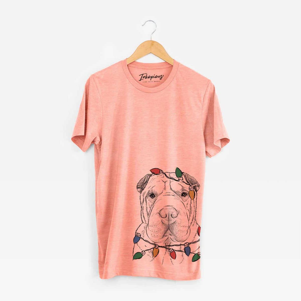 Christmas Lights Moomers the Shar Pei - Unisex Crewneck