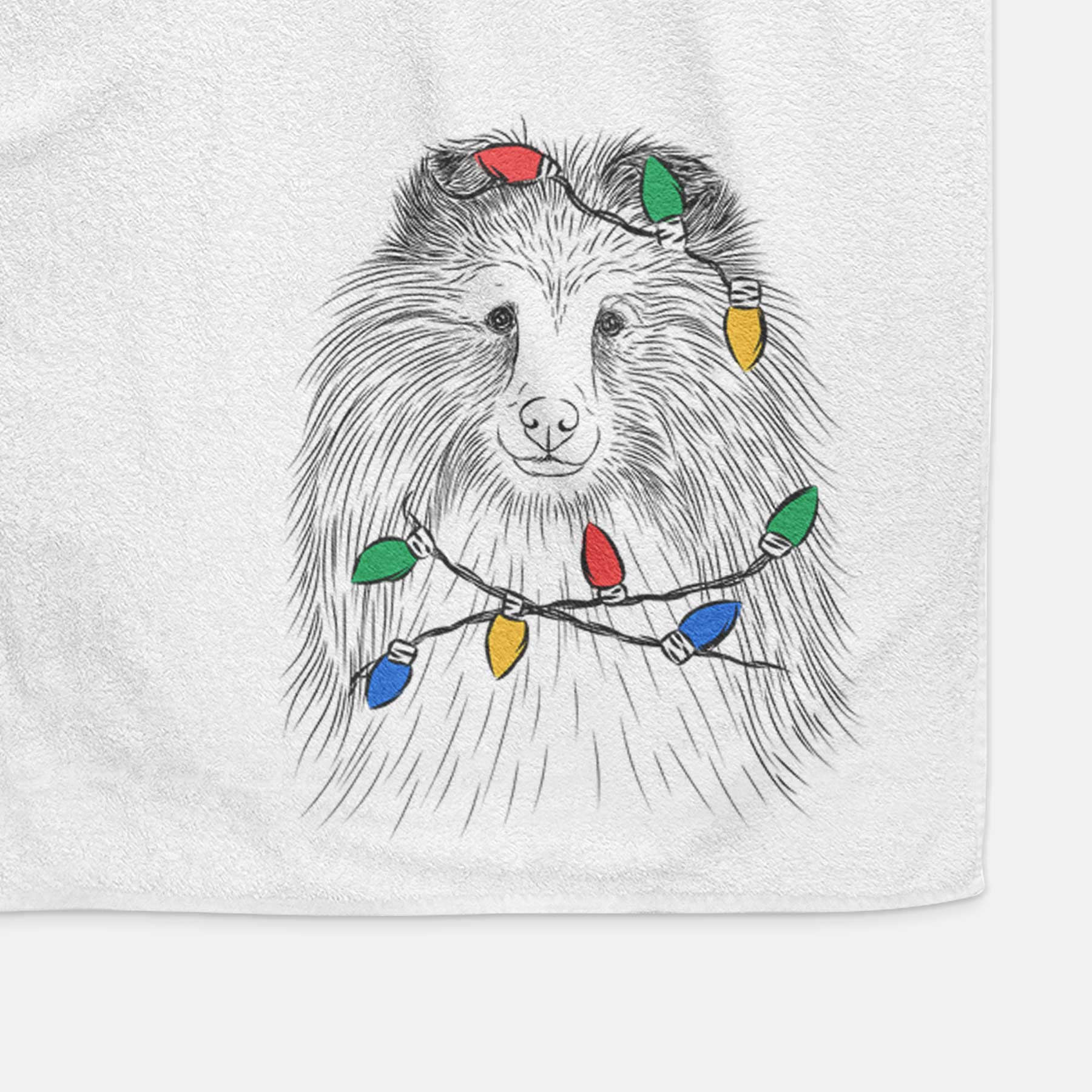 Moxie the Shetland Sheepdog Decorative Hand Towel