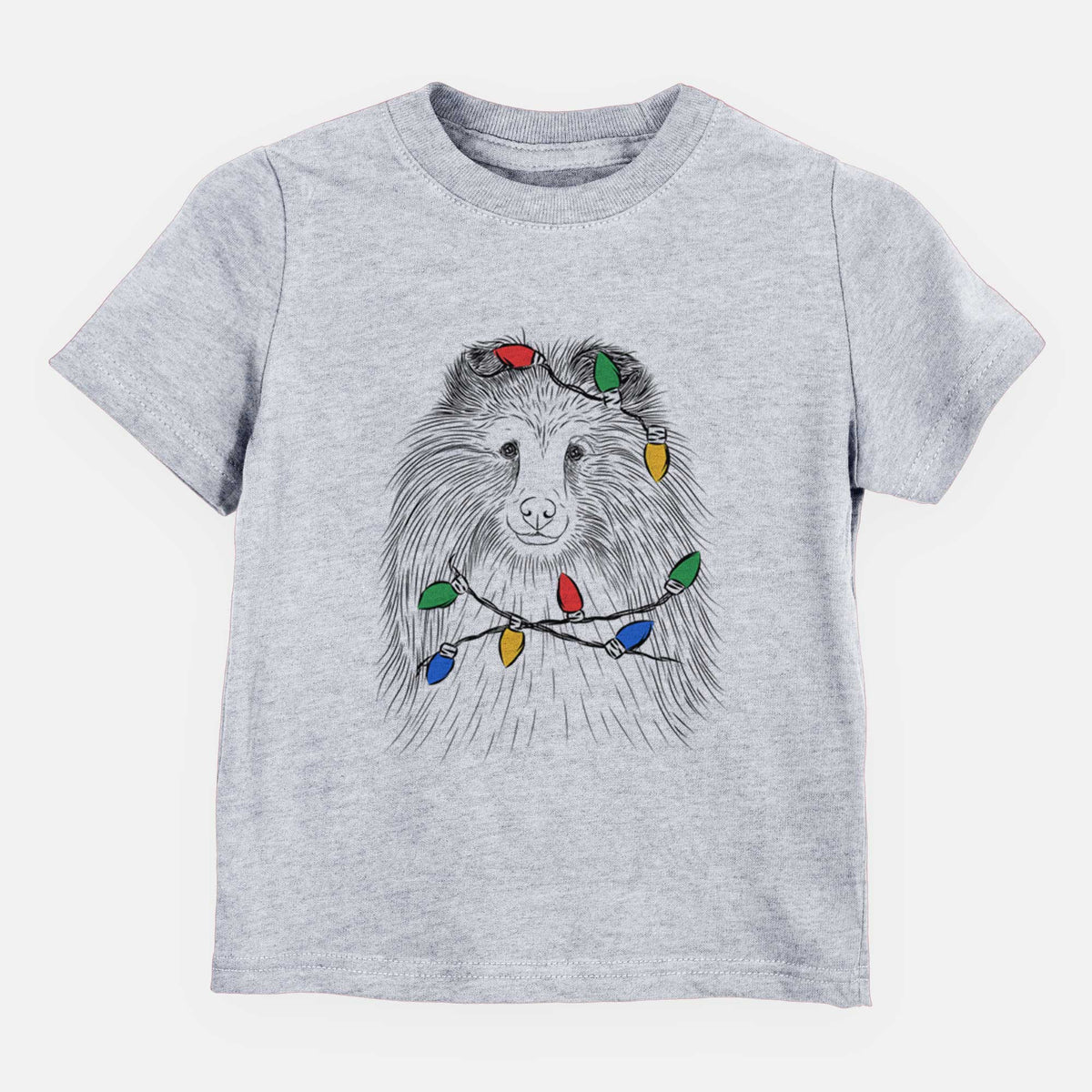 Christmas Lights Moxie the Shetland Sheepdog - Kids/Youth/Toddler Shirt