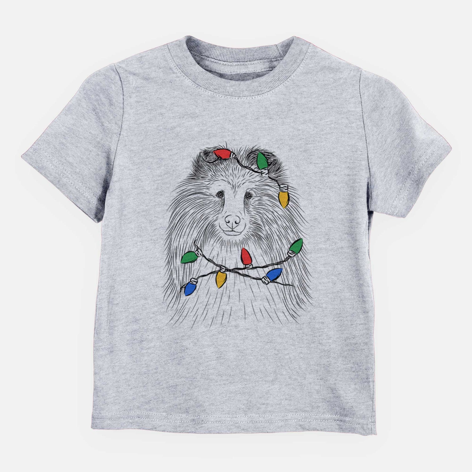 Christmas Lights Moxie the Shetland Sheepdog - Kids/Youth/Toddler Shirt