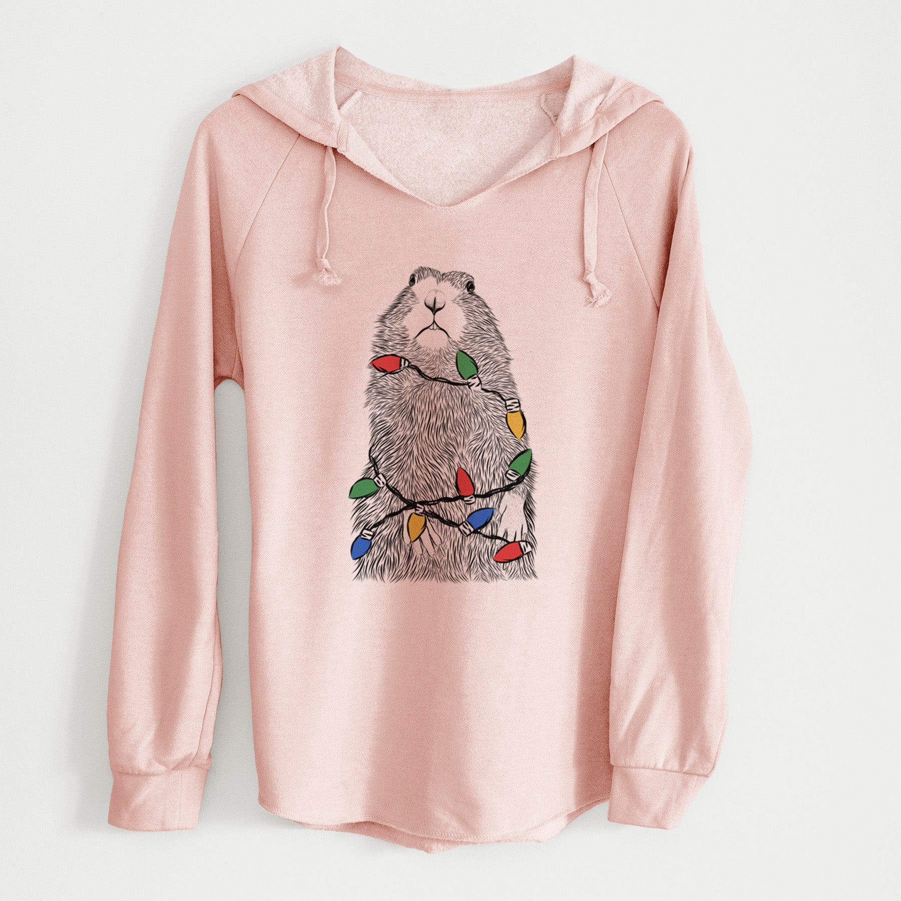 Christmas Lights Mr. Otis the Prairie Dog - Cali Wave Hooded Sweatshirt