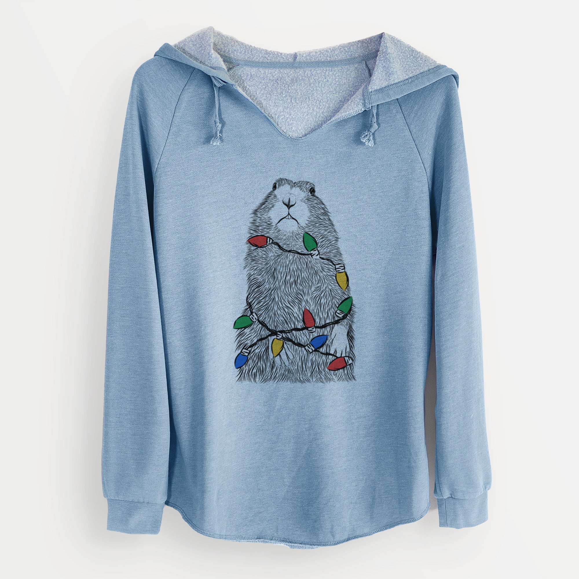 Christmas Lights Mr. Otis the Prairie Dog - Cali Wave Hooded Sweatshirt