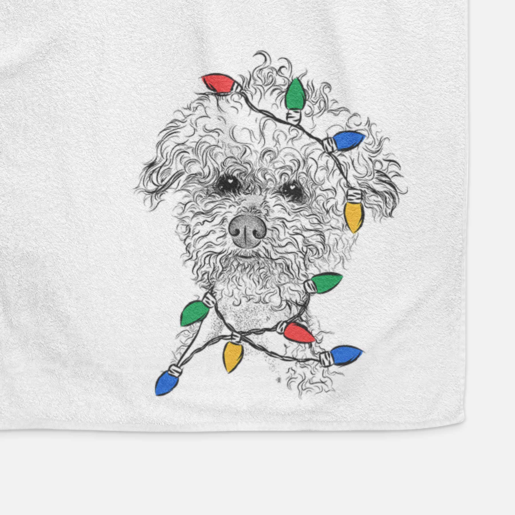 Muffin the Poodle Decorative Hand Towel