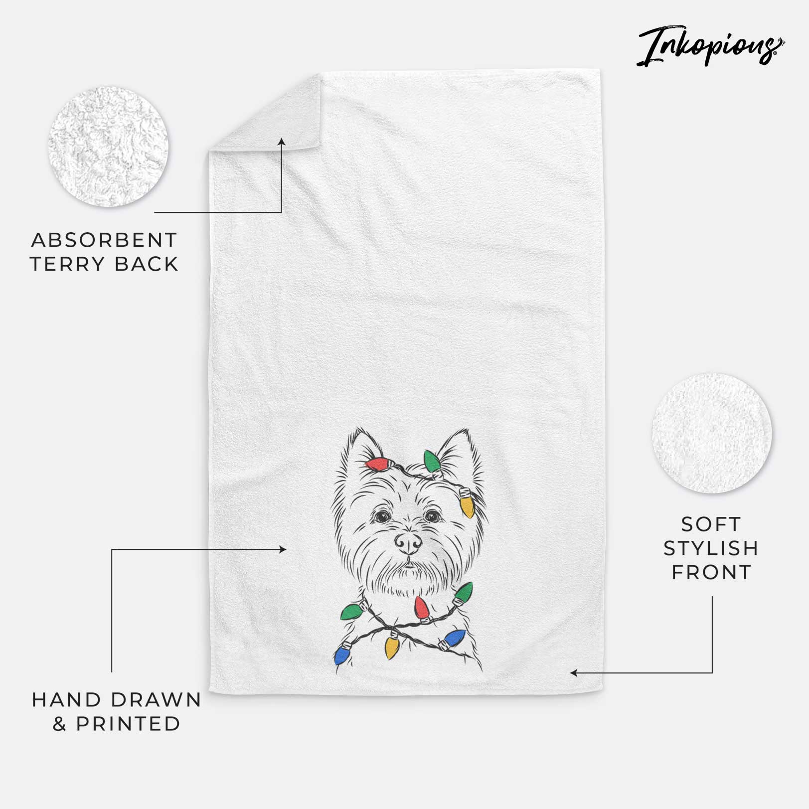 Murphy the West Highland Terrier Decorative Hand Towel