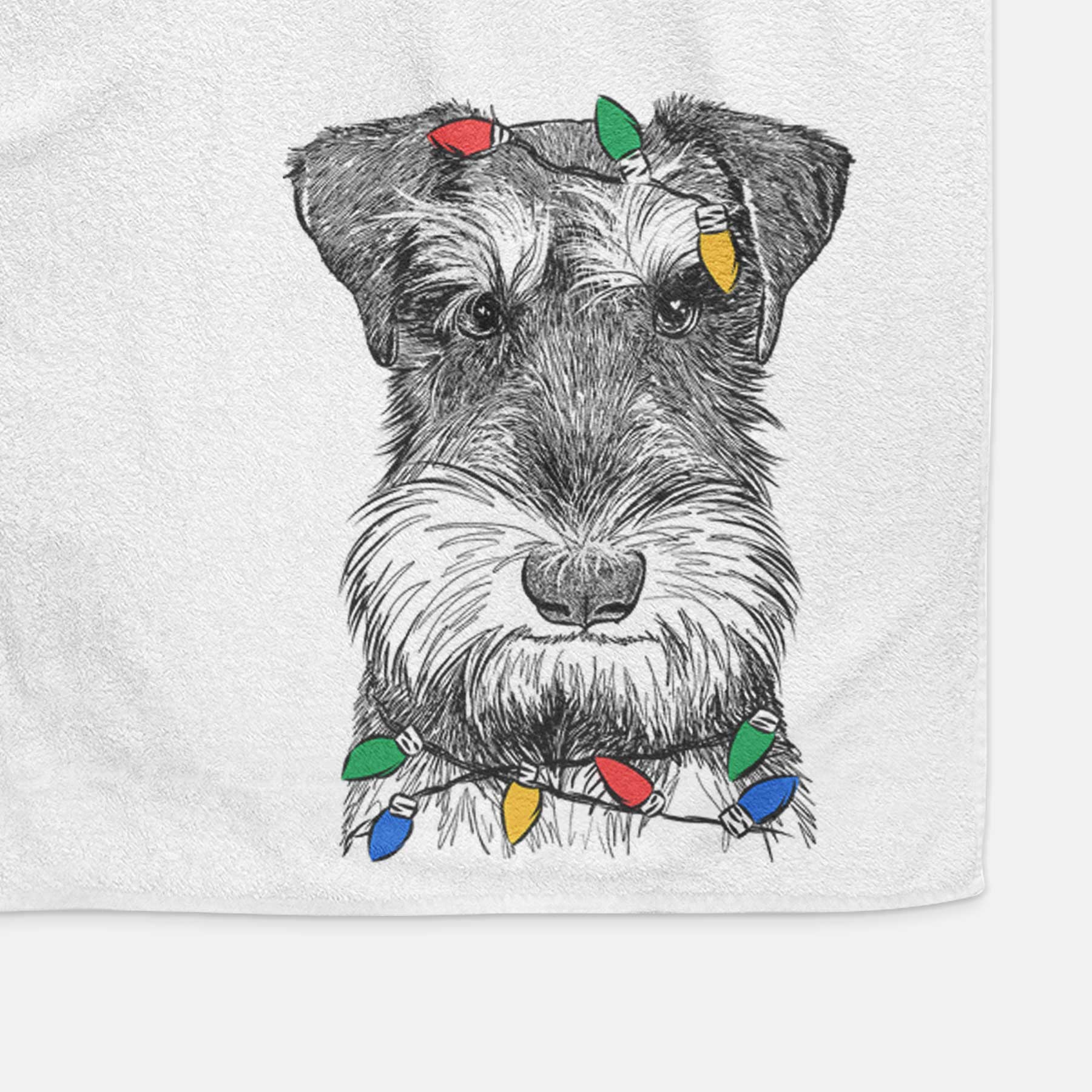 Murphy the Mini Schnauzer Decorative Hand Towel