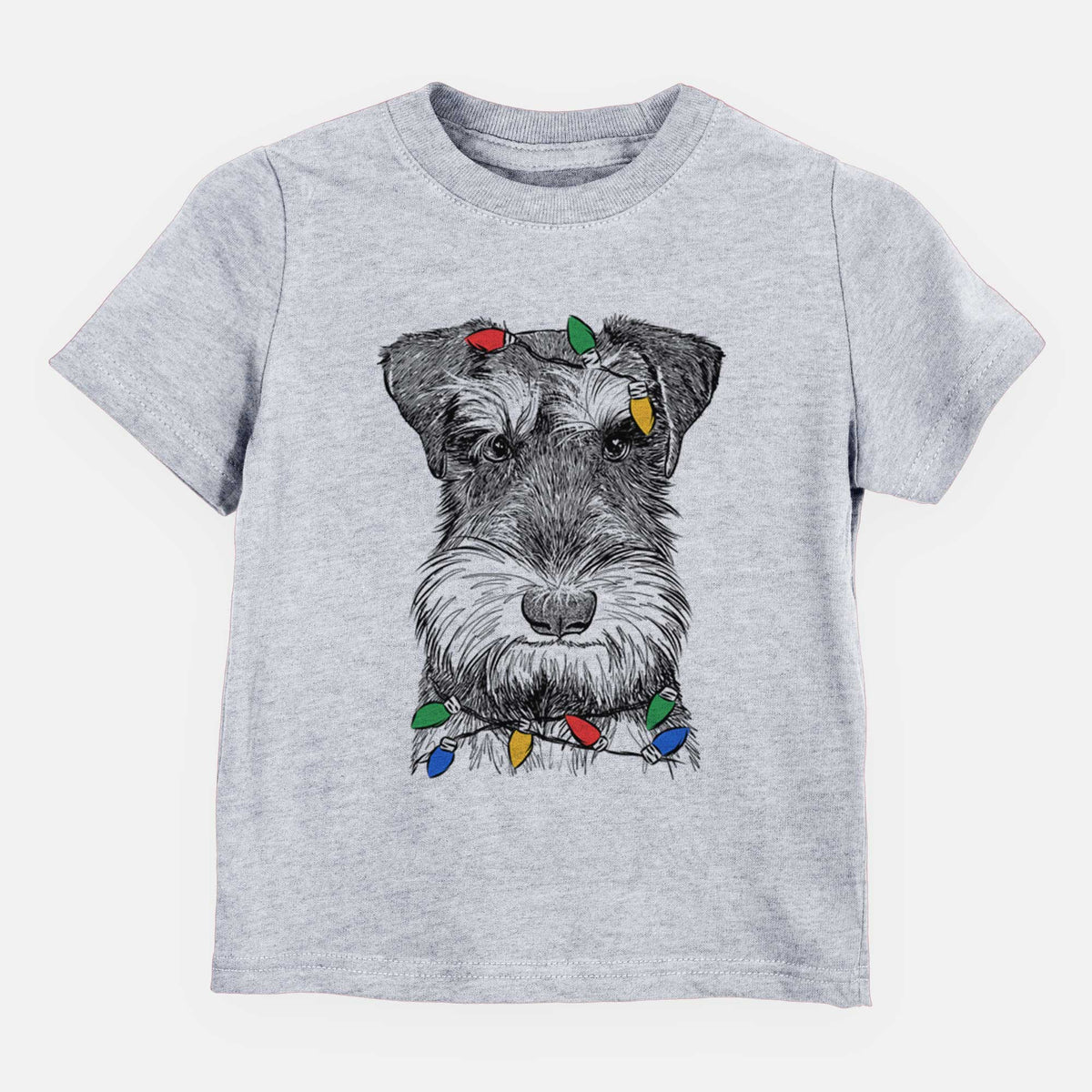 Christmas Lights Murphy the Mini Schnauzer - Kids/Youth/Toddler Shirt