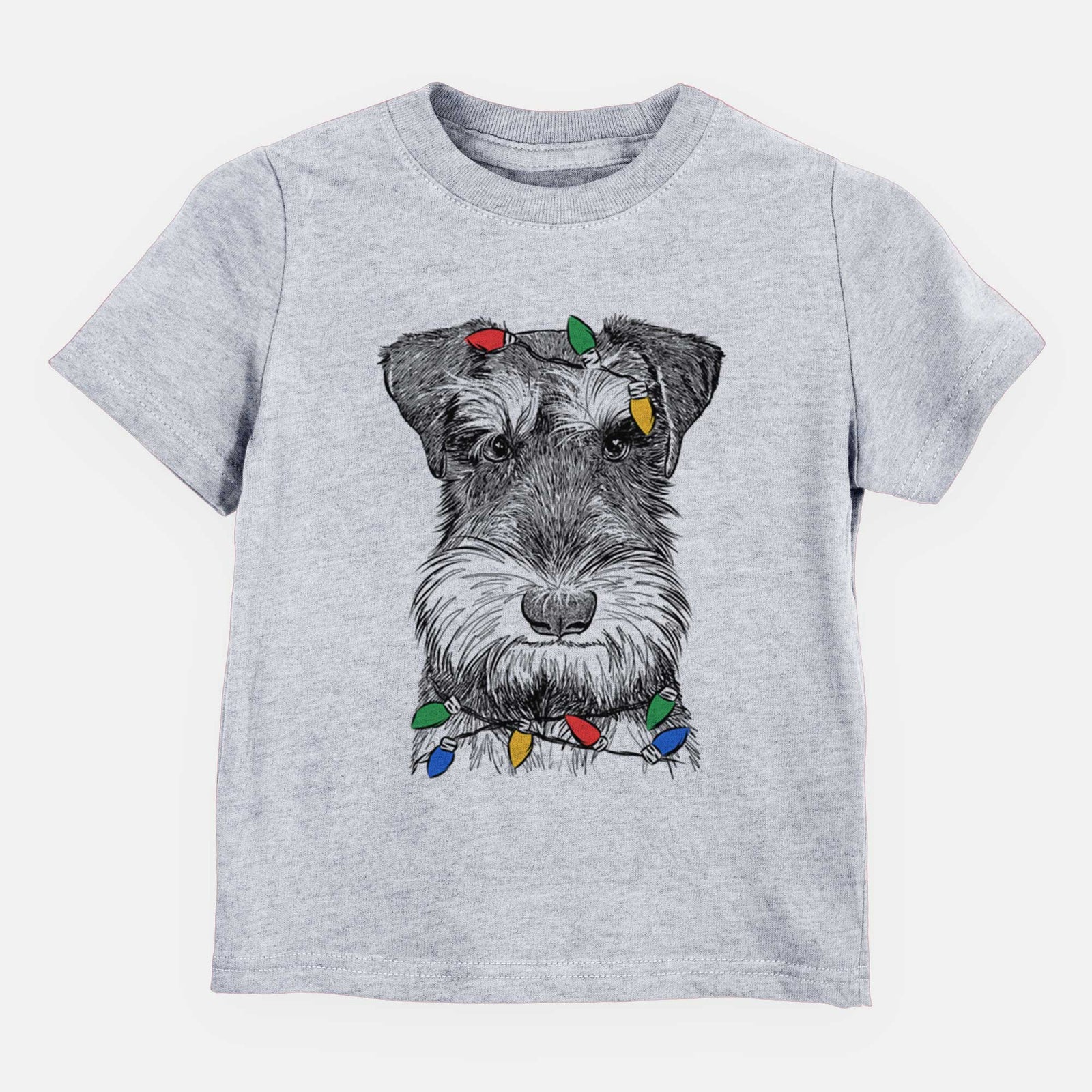 Christmas Lights Murphy the Mini Schnauzer - Kids/Youth/Toddler Shirt