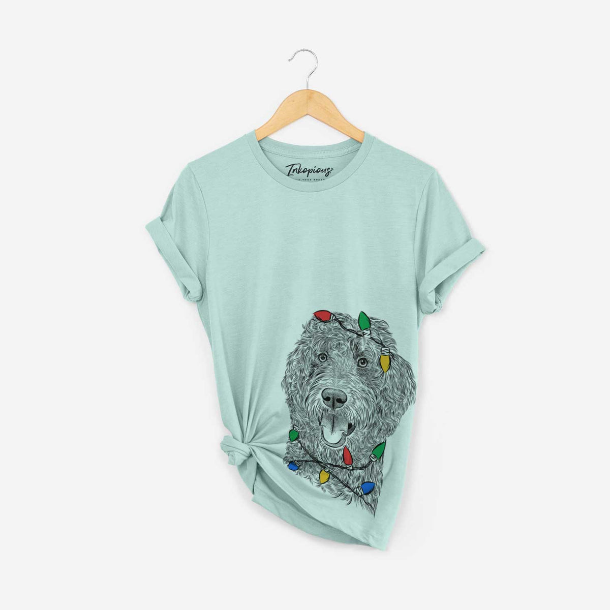 Christmas Lights Murr Dog the Labradoodle - Unisex Crewneck