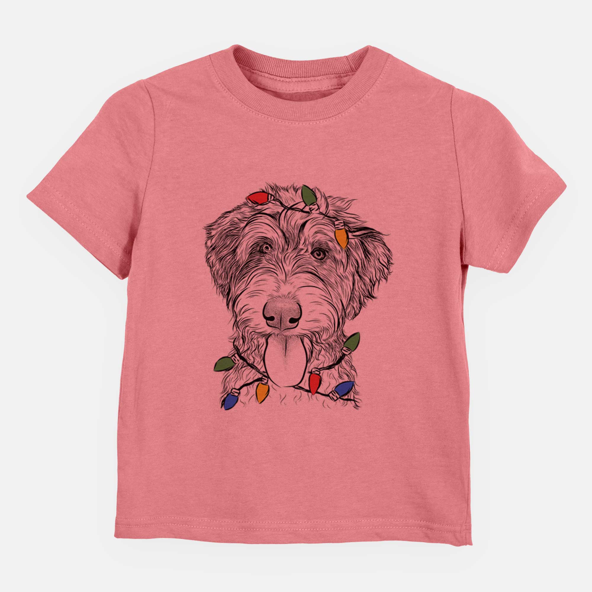 Christmas Lights Myrtle Mae the Aussiedoodle - Kids/Youth/Toddler Shirt