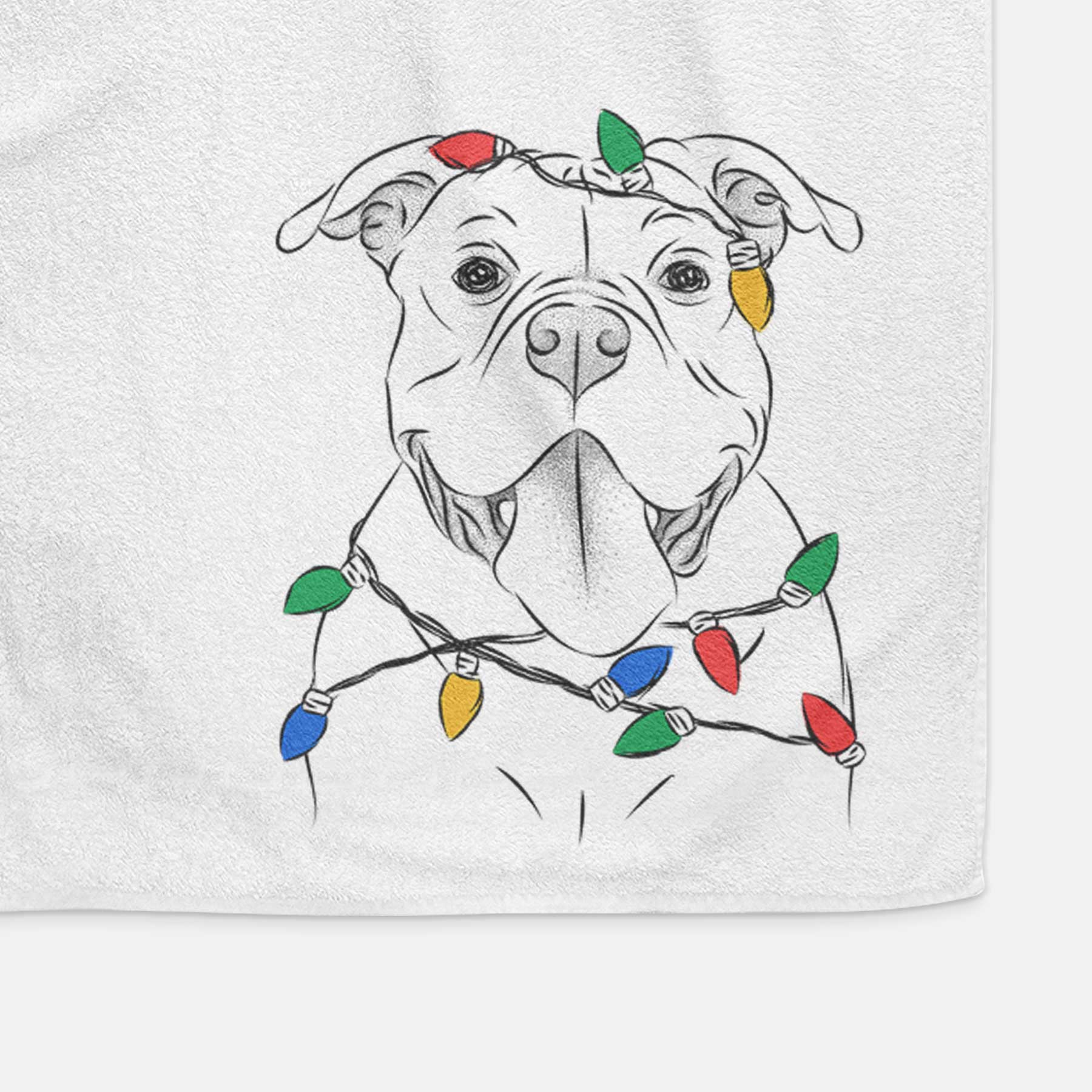 Nacho the American Bully Decorative Hand Towel