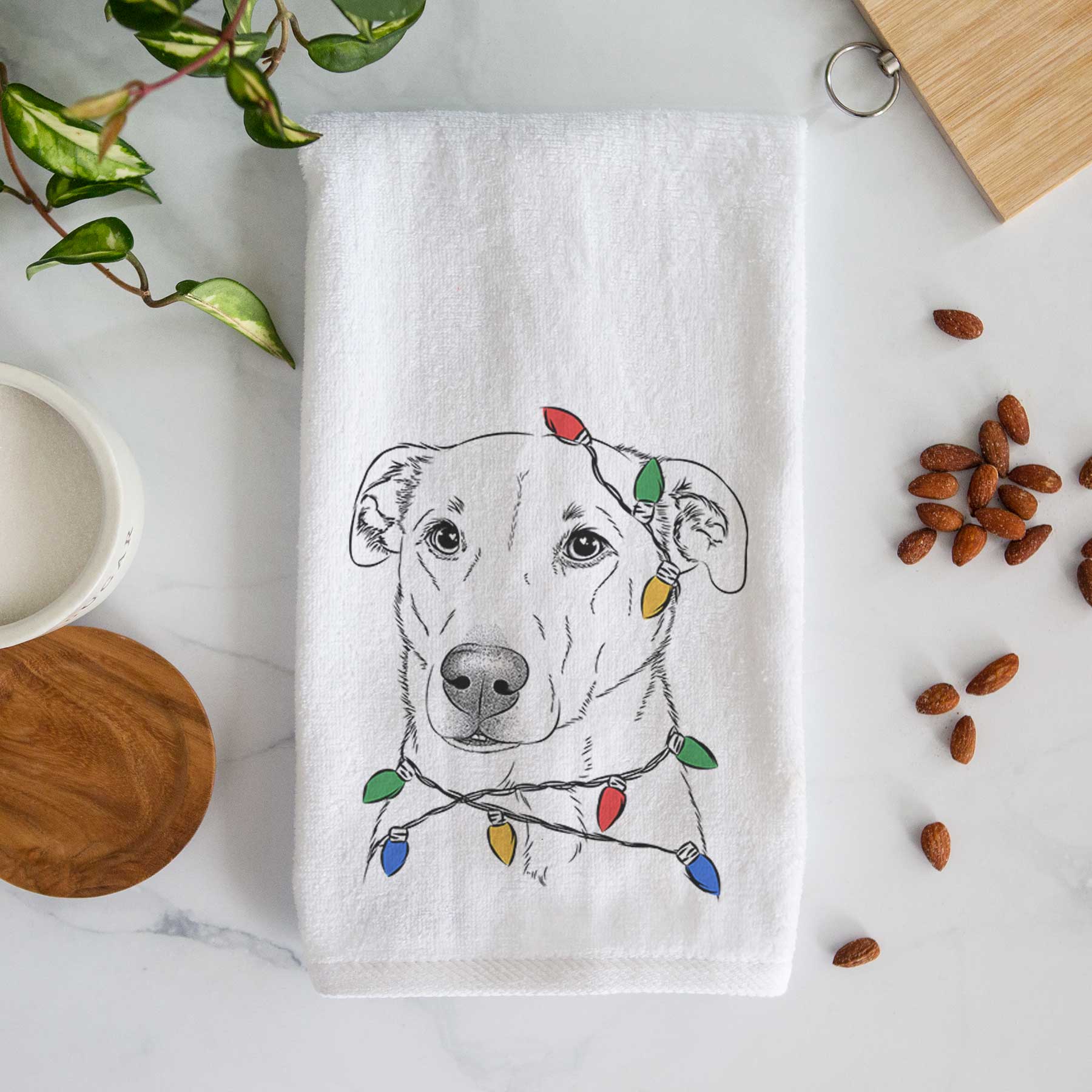 Nala the American Staffordshire Terrier Decorative Hand Towel