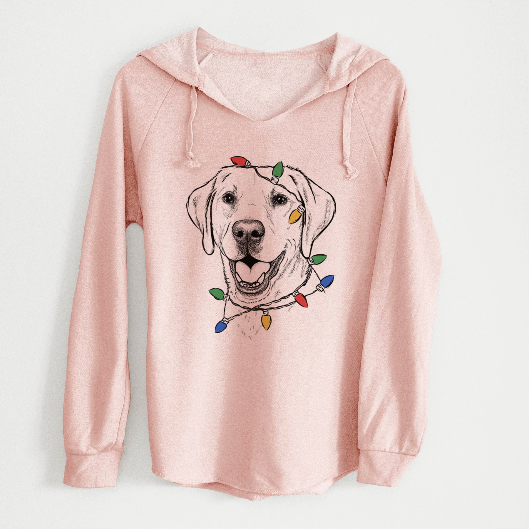 Christmas Lights Nate the Labrador Retriever - Cali Wave Hooded Sweatshirt