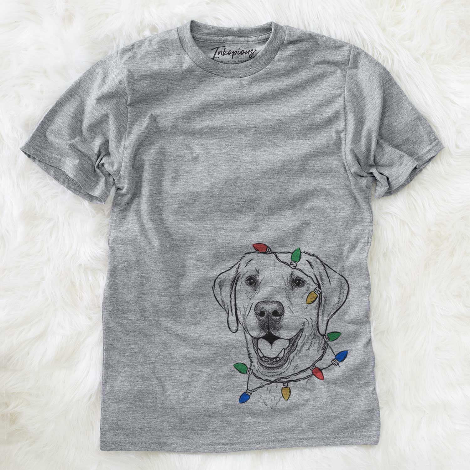 Christmas Lights Nate the Labrador Retriever - Unisex Crewneck