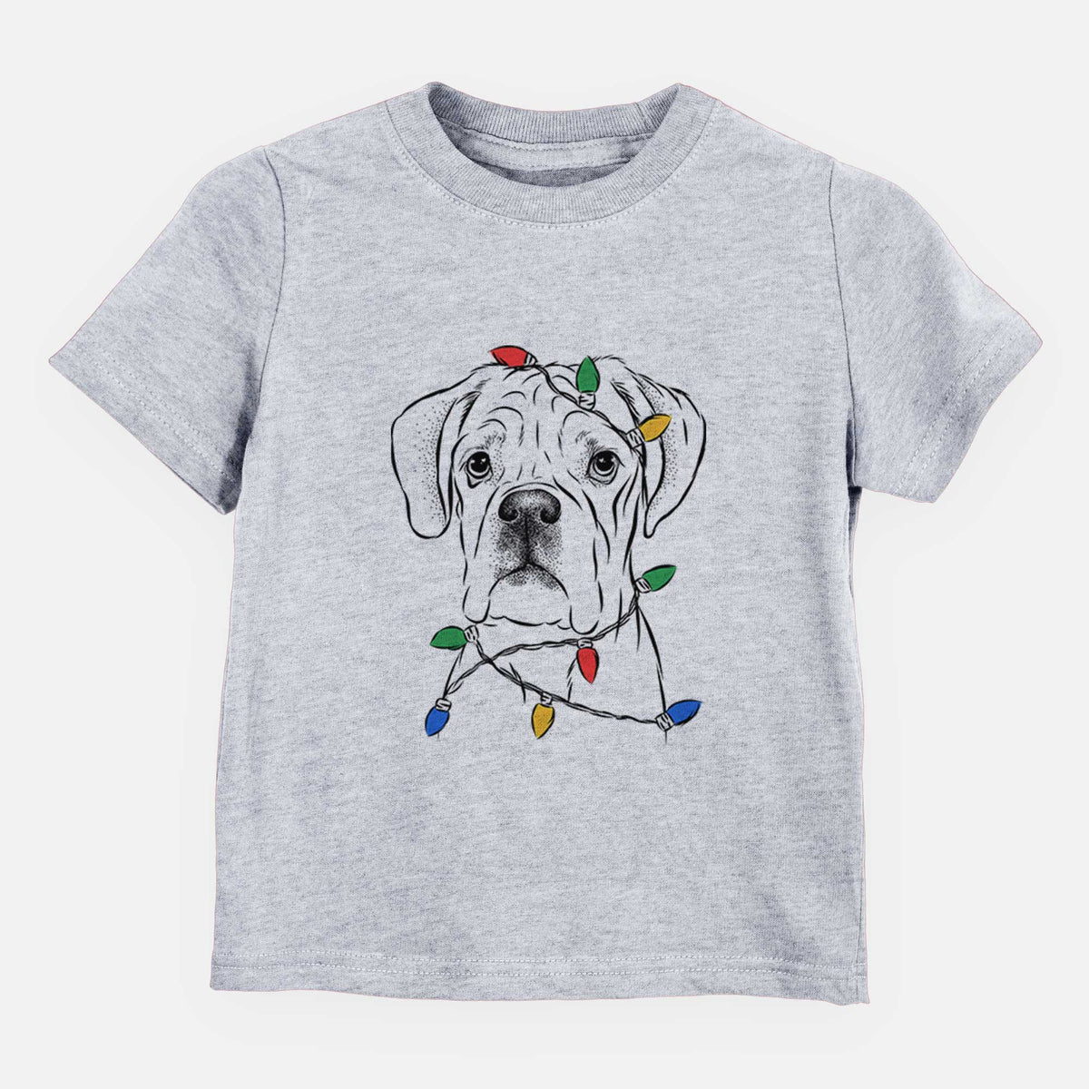 Christmas Lights Nelly the Boxer - Kids/Youth/Toddler Shirt