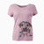 Christmas Lights Nemo the Mixed Breed - Women's V-neck Shirt