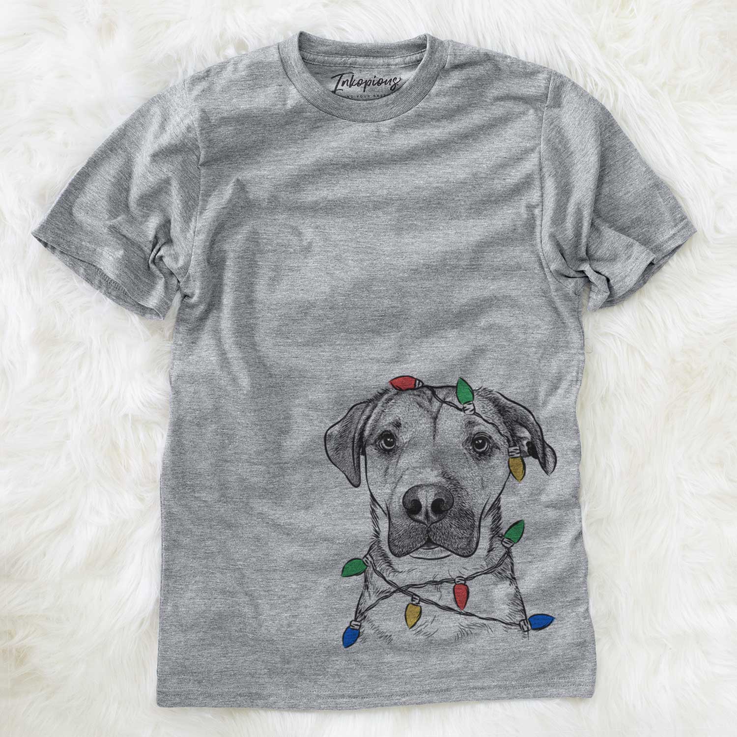 Christmas Lights Nemo the Mixed Breed - Unisex Crewneck