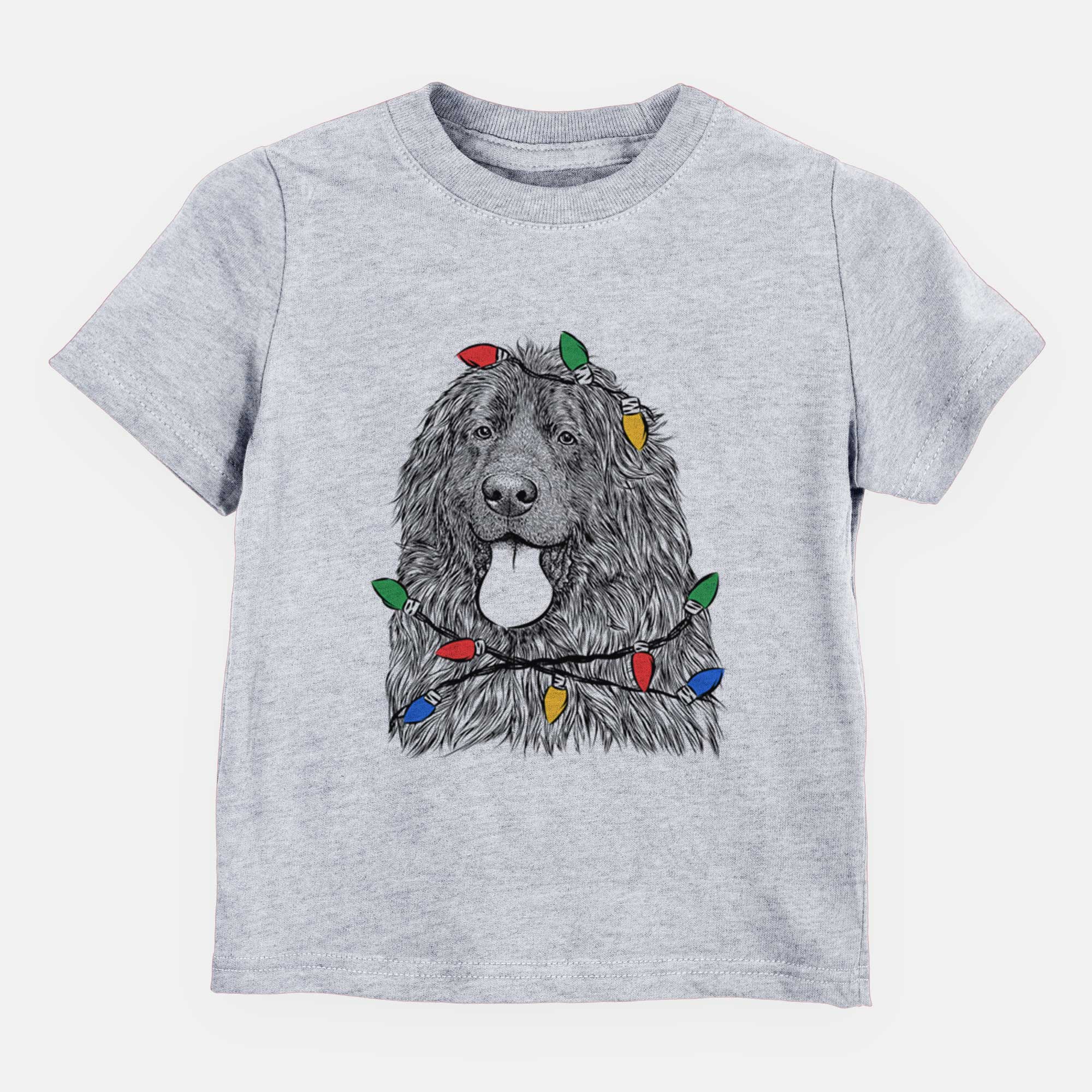 Christmas Lights Neptune the Newfoundland - Kids/Youth/Toddler Shirt