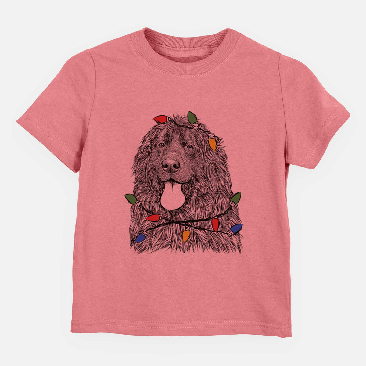 Christmas Lights Neptune the Newfoundland - Kids/Youth/Toddler Shirt