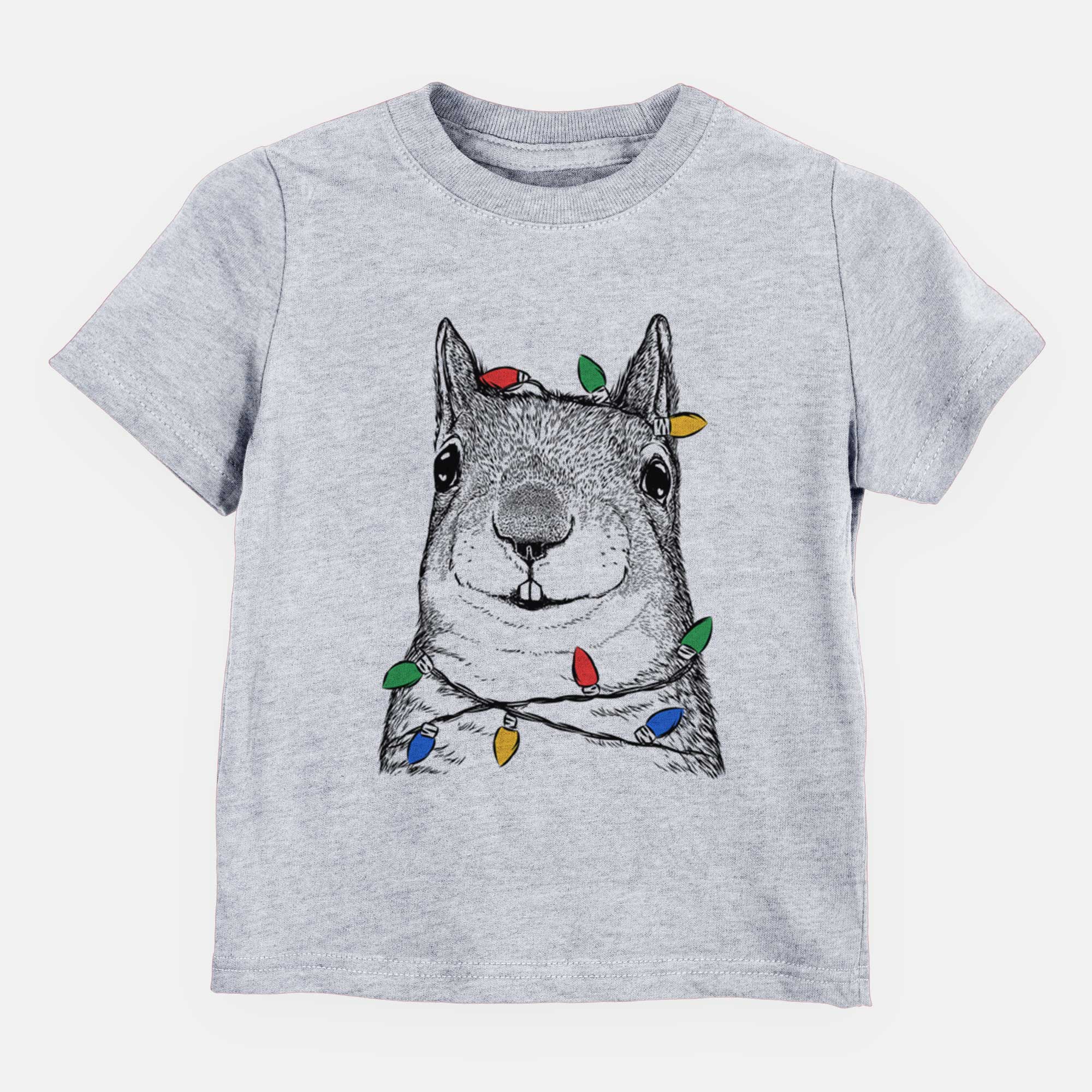 Christmas Lights Nibbles the Squirrel - Kids/Youth/Toddler Shirt