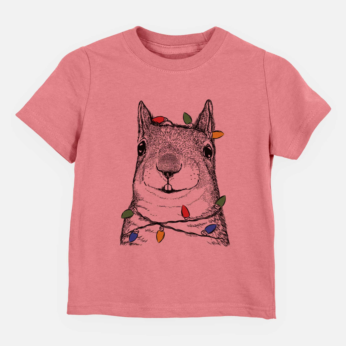 Christmas Lights Nibbles the Squirrel - Kids/Youth/Toddler Shirt