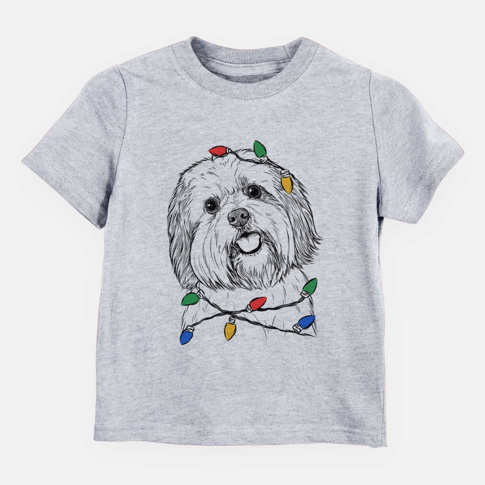 Christmas Lights Nikka the Lowchen - Kids/Youth/Toddler Shirt