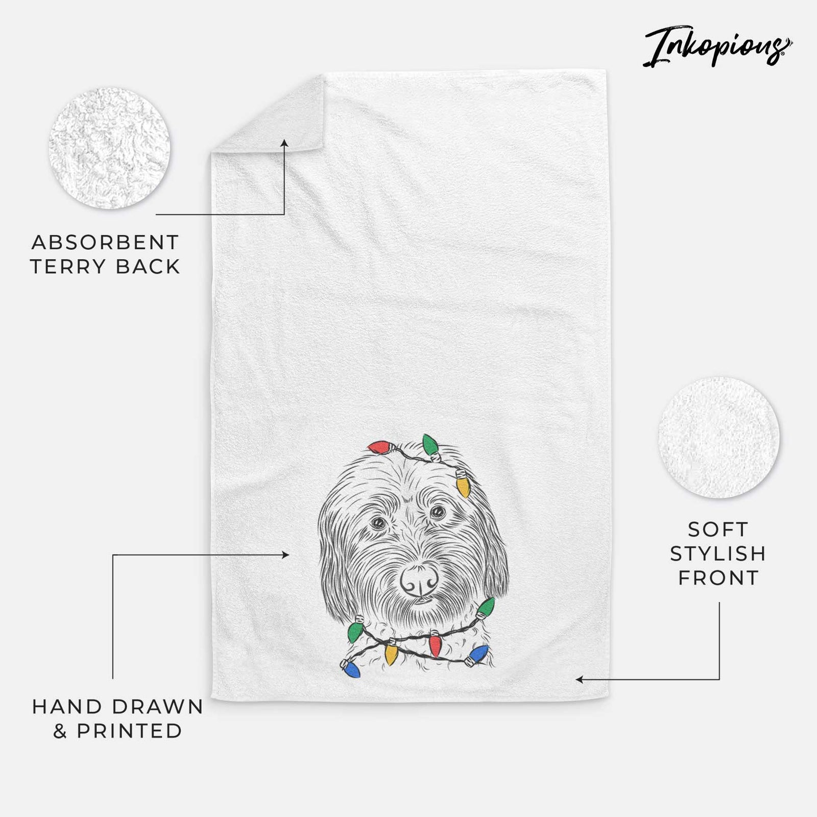 Niles the Soft Coated Wheaten Terrier Decorative Hand Towel