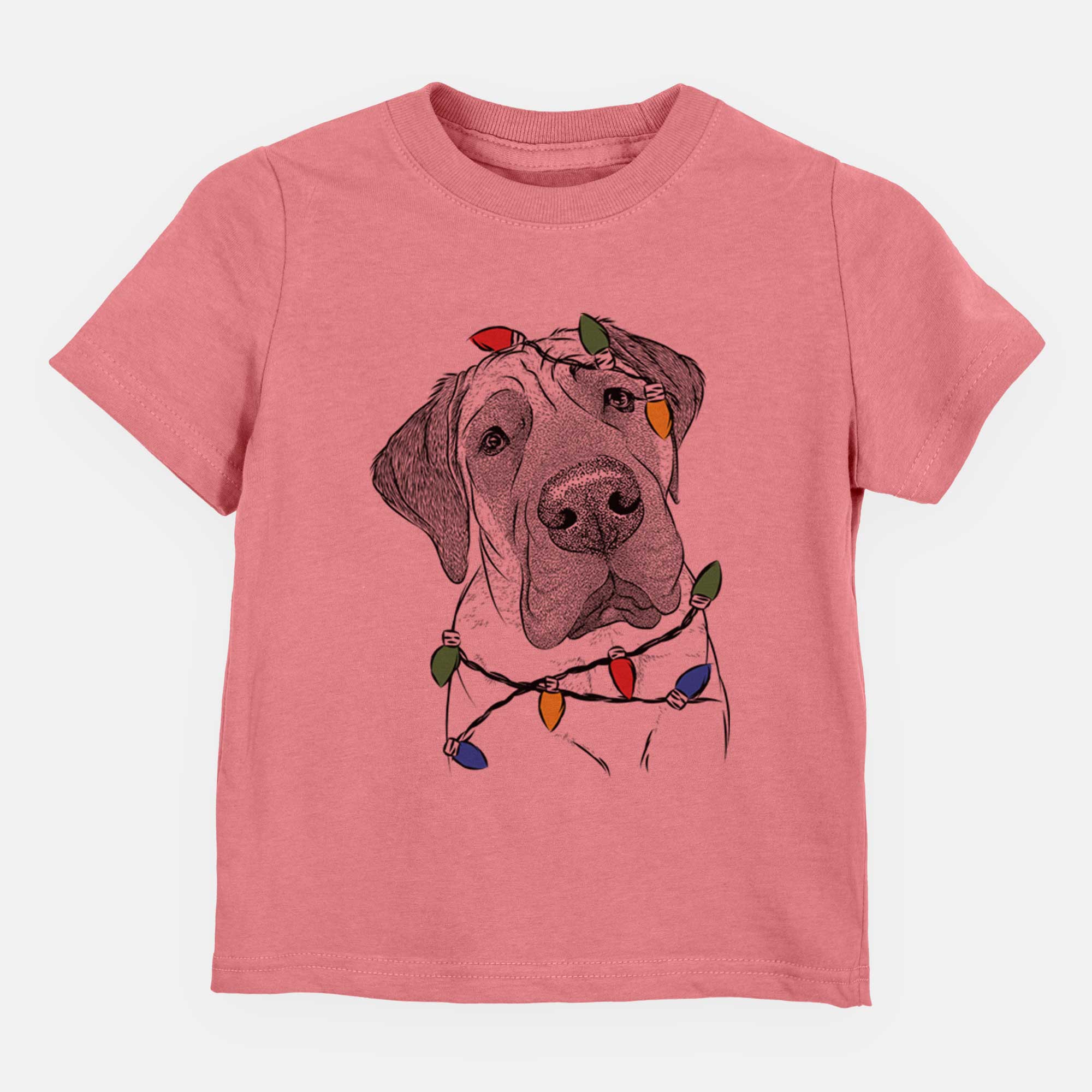Christmas Lights Nutterbutter the English Mastiff - Kids/Youth/Toddler Shirt